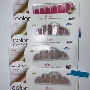 Color Street petite retired bundle with pedi